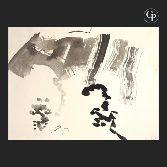 Hanna Ben-Dov - Profil Chimérique - Encre et Lavis d'Encre de Chine - Lyrical Abstraction Ink Wash Drawing